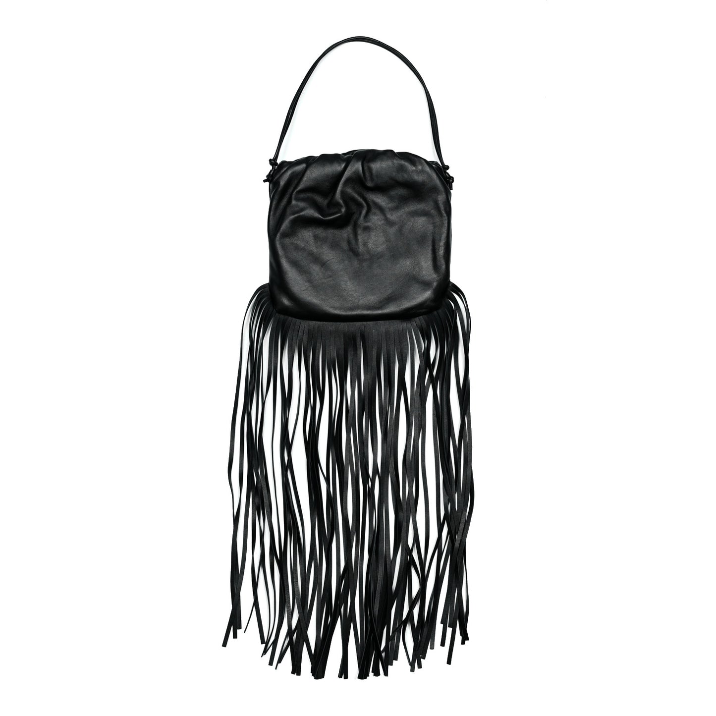 Nappa The Fringe Pouch Shoulder Bag Black