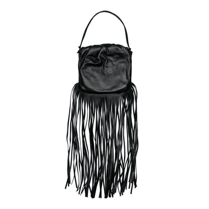 Bottega Veneta Nappa The Fringe Pouch Shoulder Bag Black 3 of 6