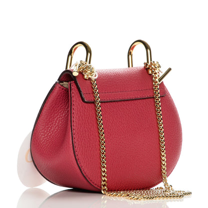 Chloe Grained Lambskin Nano Drew Shoulder Bag Dreamy Pink 3 of 7