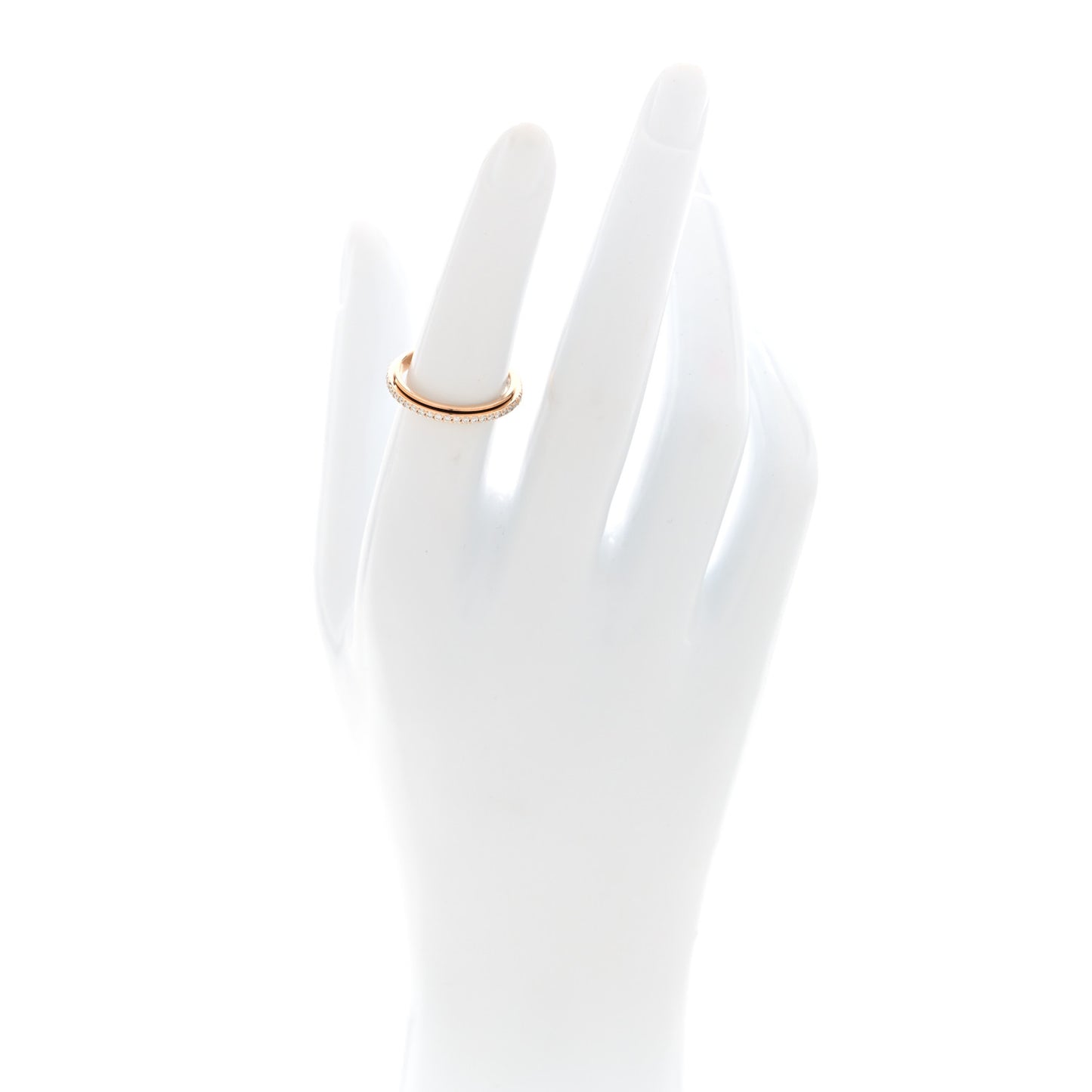 18K Rose Gold Diamond .25ctw Possession Wedding Band Ring 52 6