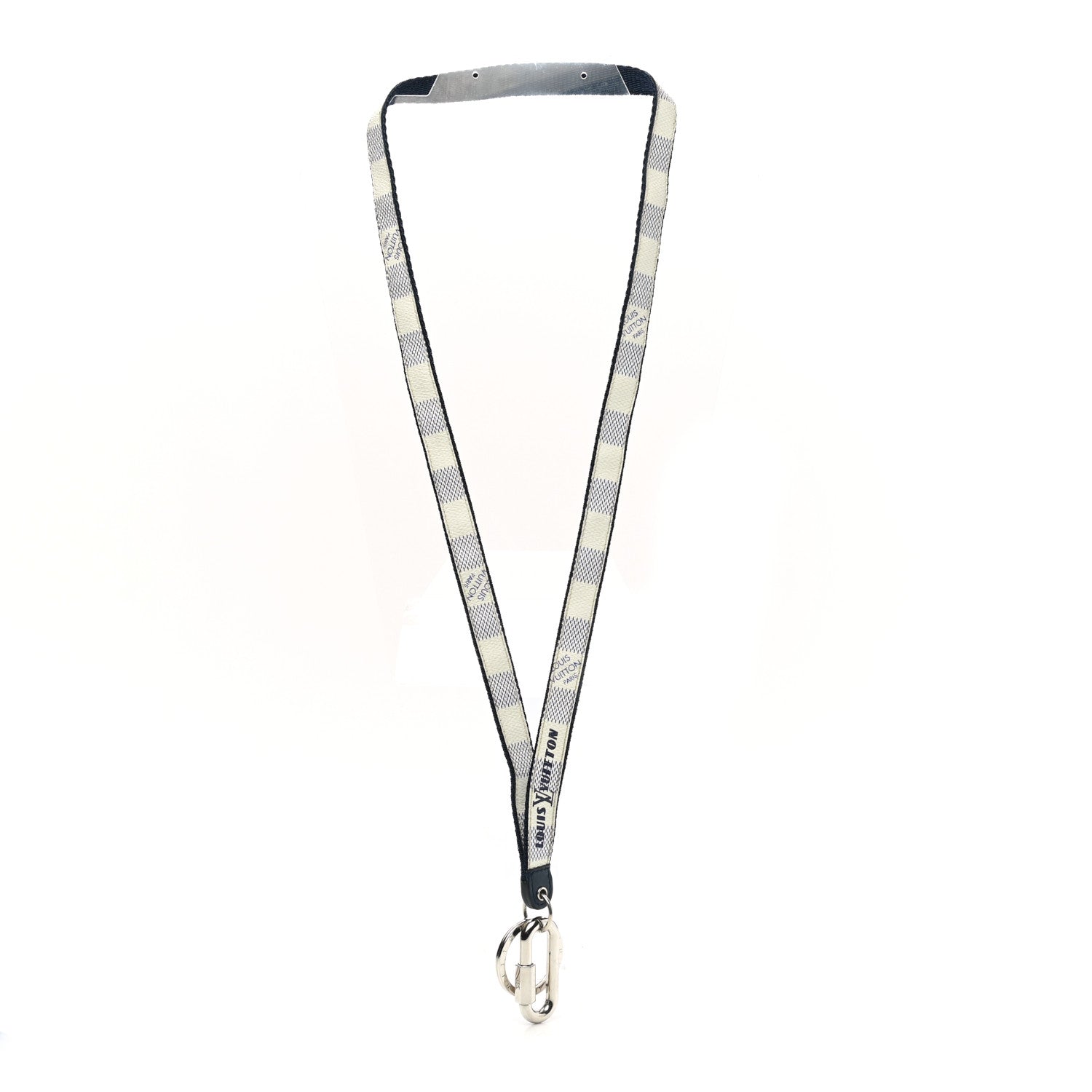 Louis Vuitton Damier Coastline Lanyard Key Holder White 3 of 5