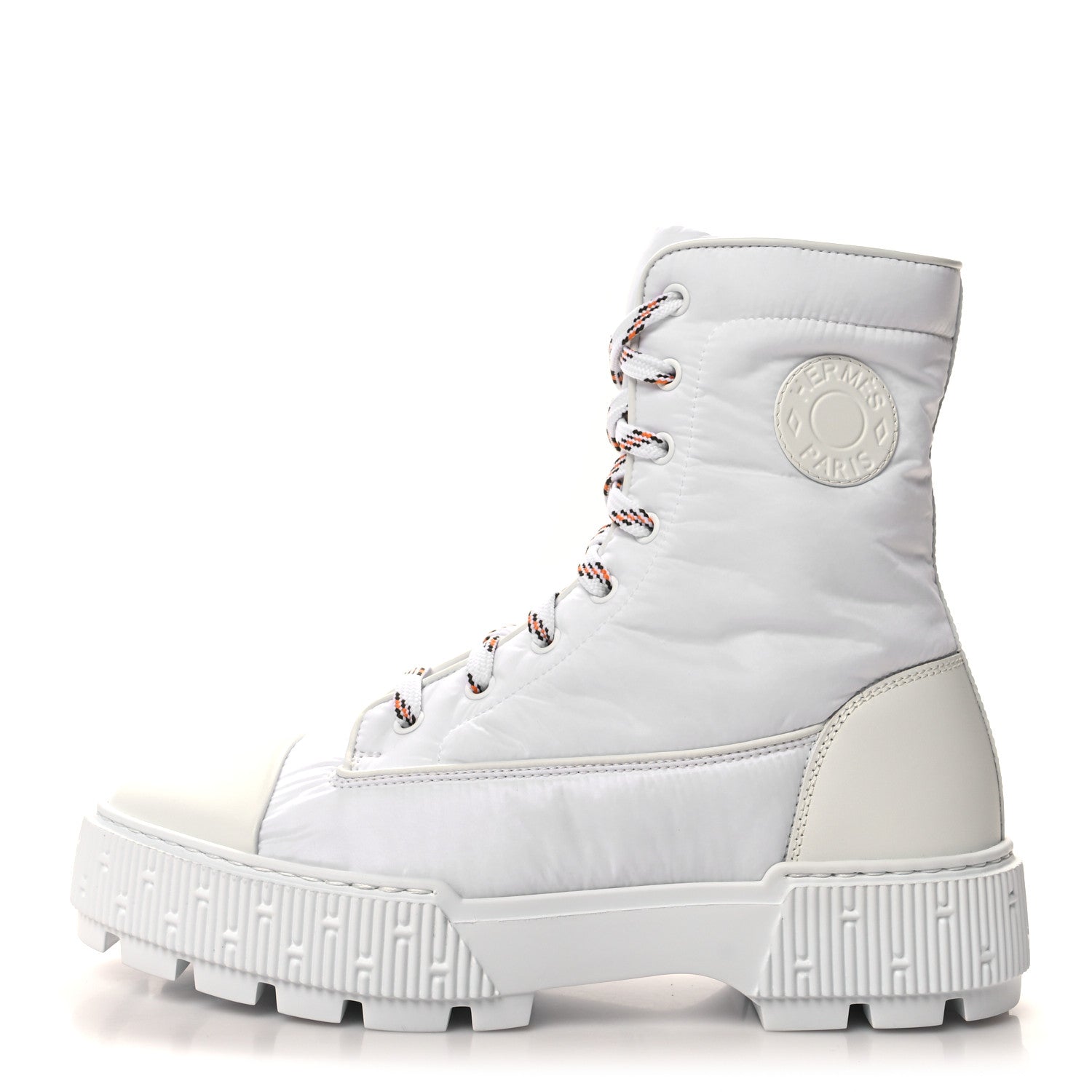 Hermes Calfskin Parachute Fresh Ankle Boots 39 White 1 of 9