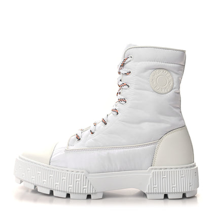 Hermes Calfskin Parachute Fresh Ankle Boots 39 White 1 of 9