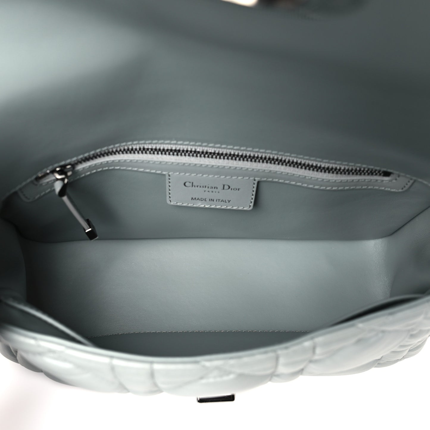 Calfskin Macrocannage Medium Caro Bag Iron Grey