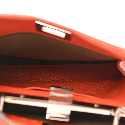 Fendi Cuoio Romano Selleria Mini Peekaboo Iconic Satchel Dark Orange 4 of 9