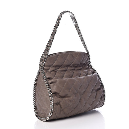 Chanel Washed Lambskin Chain Around Hobo Grey 3 of 10