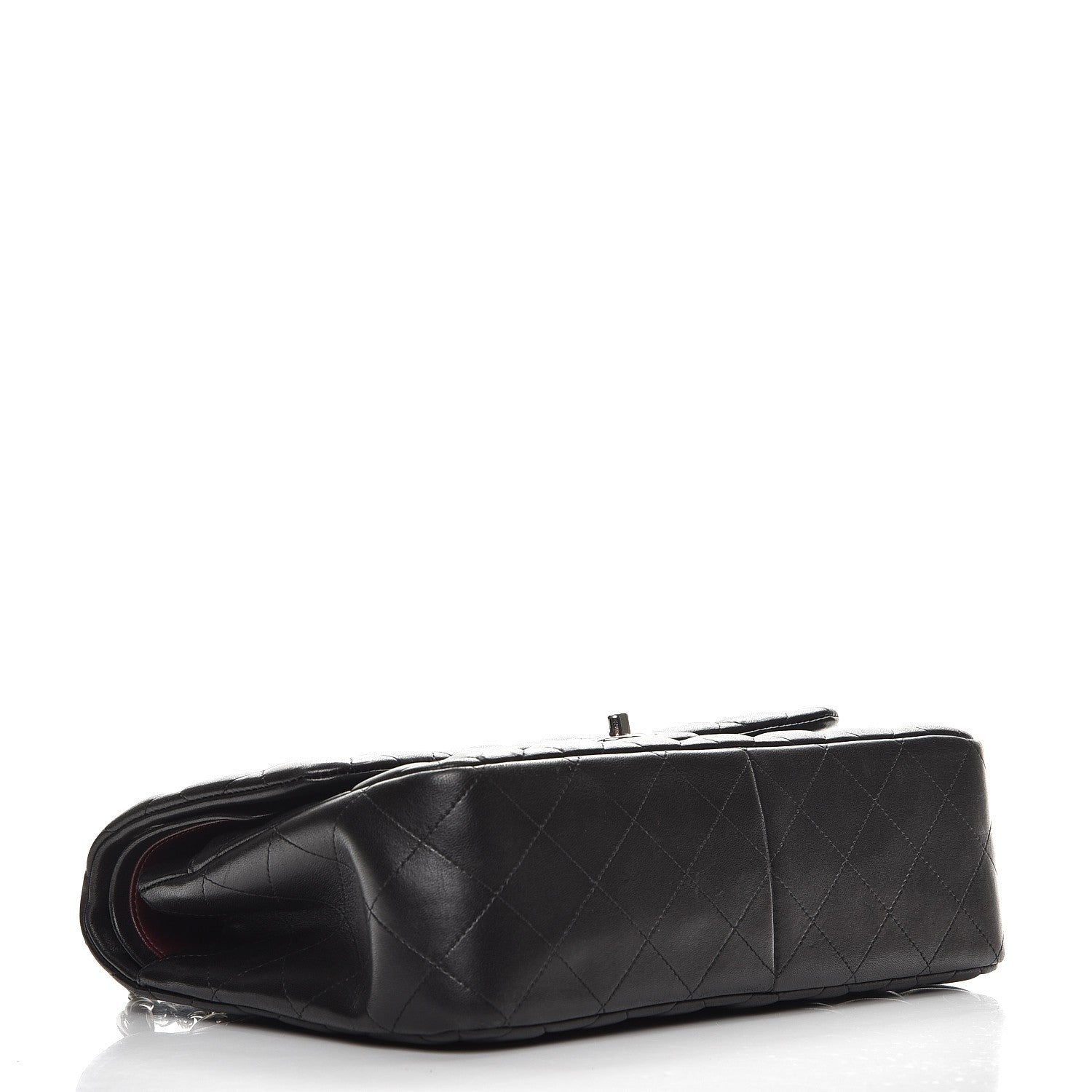 Chanel Lambskin Quilted Jumbo Double Flap Black 4 of 8
