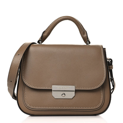 Marc Jacobs MARC JACOBS Calfskin Mini Rider Top Handle Brown 1 of 8