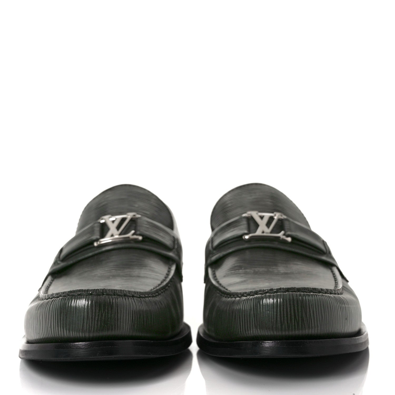 Louis Vuitton Epi Mens Major Loafers 8 Green 2 of 8