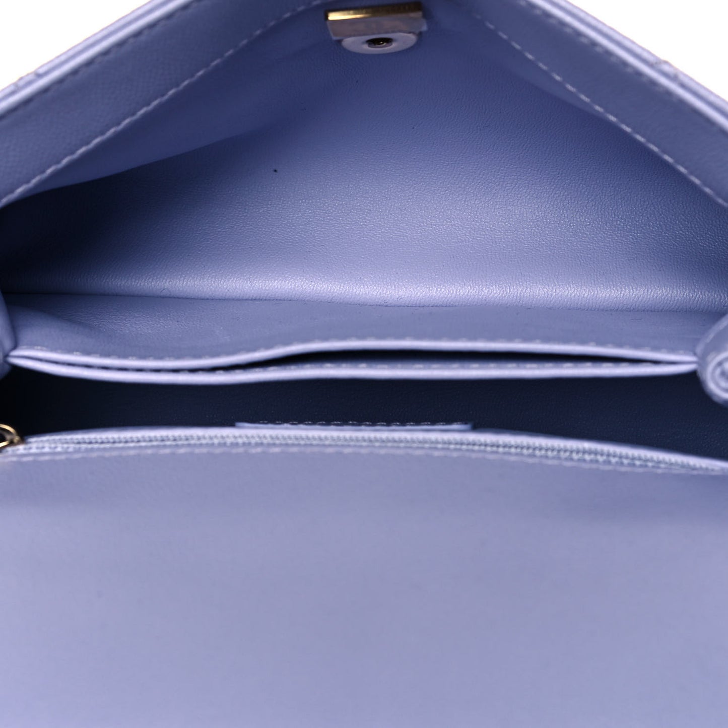 Caviar Quilted Mini Coco Handle Flap Light Purple