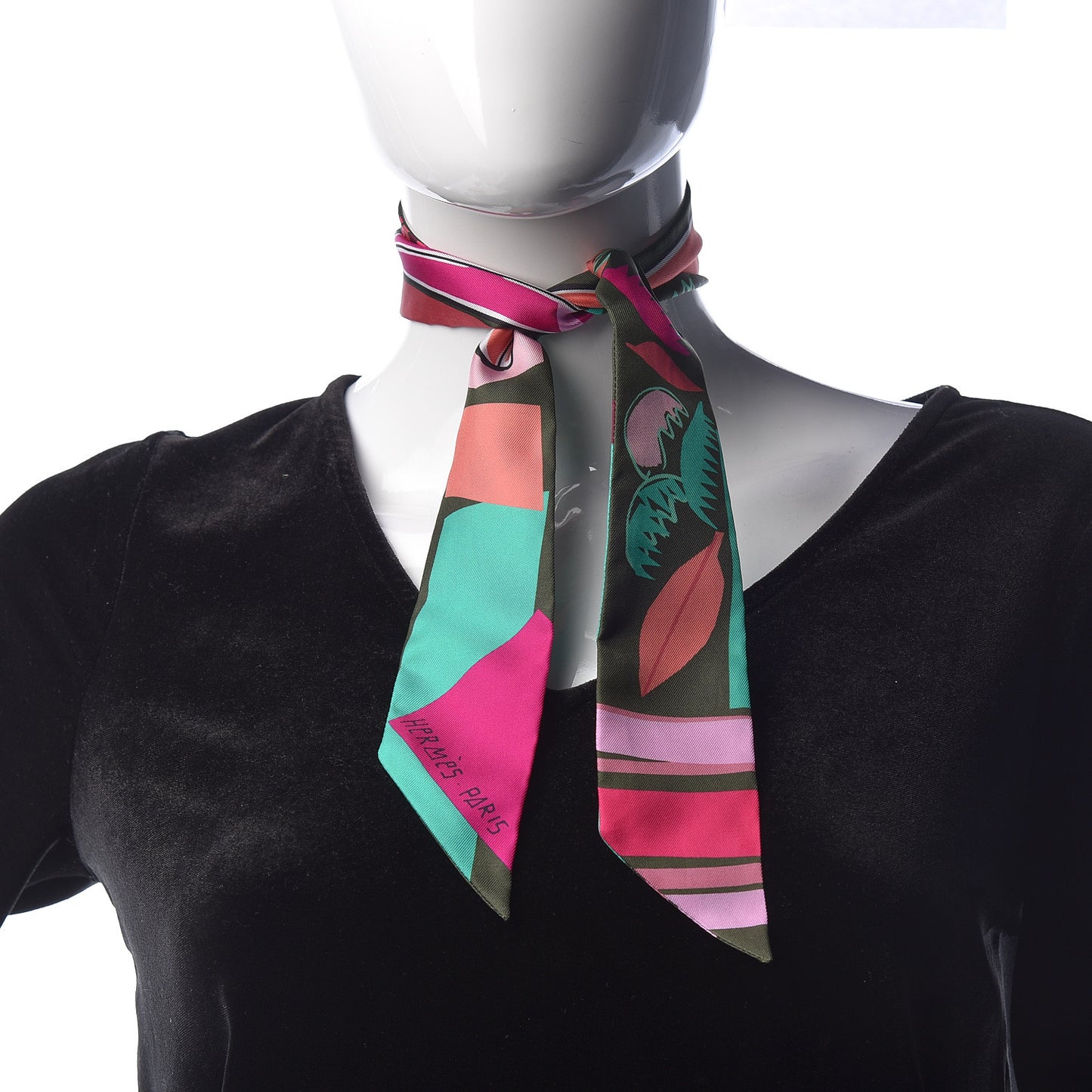 Silk Sea Surf and Fun Twilly Vert Sapin Fuchsia Menthol