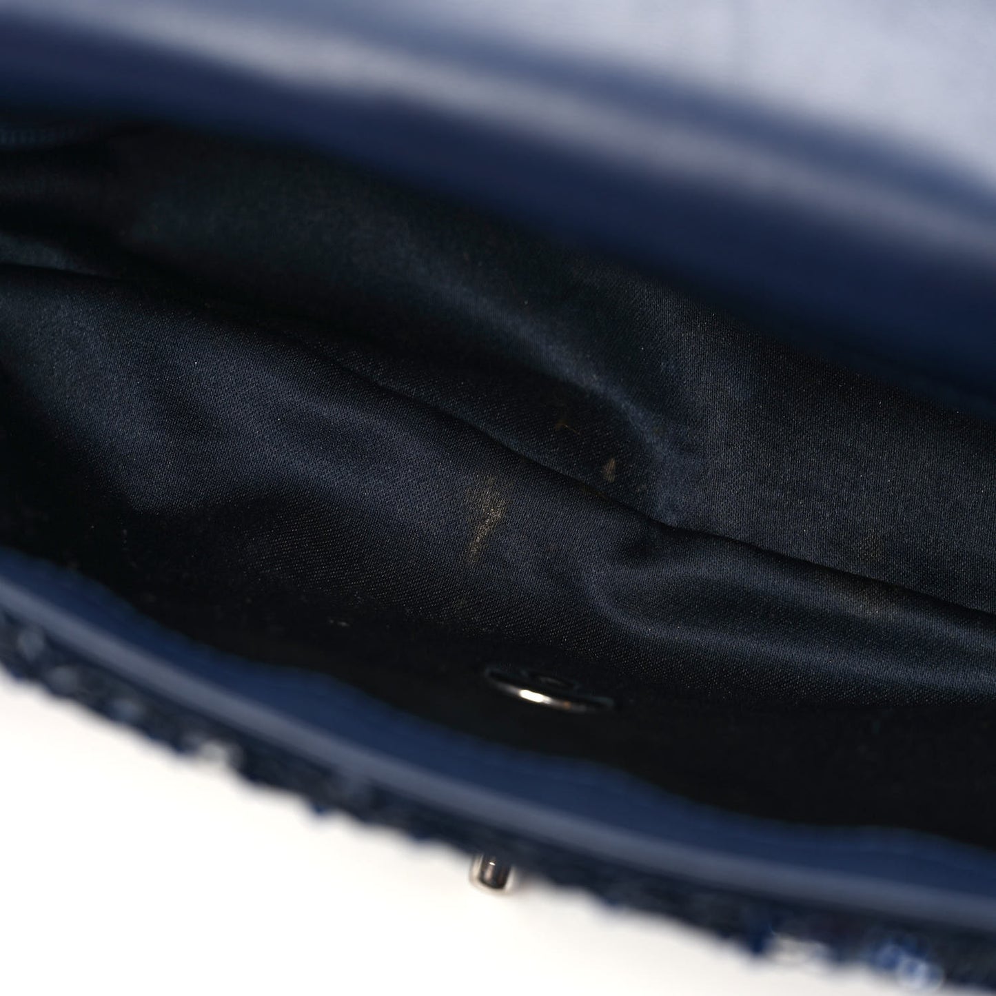 Sequin Medium Single Flap Blue