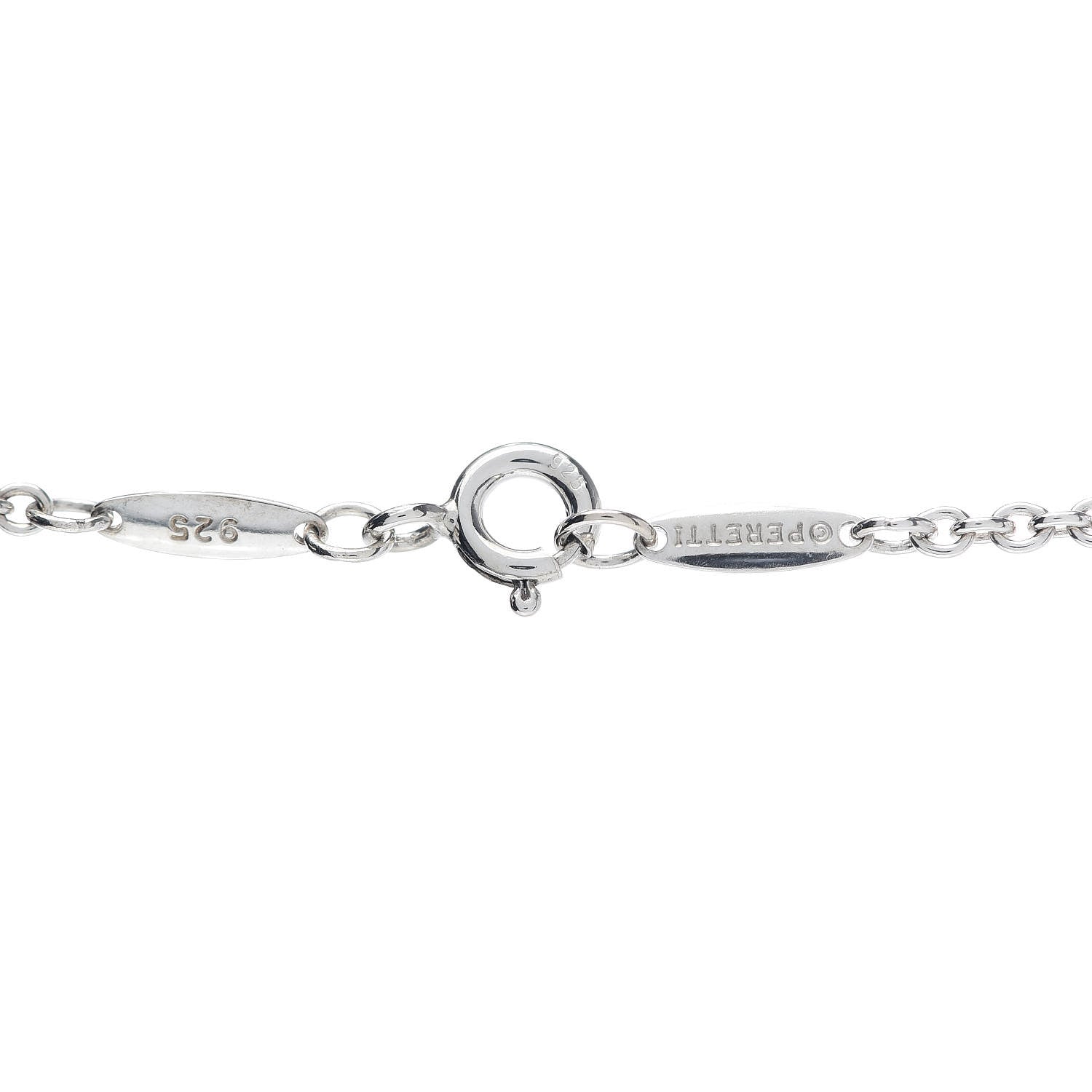 Tiffany Sterling Silver Pearl 9-9.5mm Elsa Peretti Open Heart Lariat Necklace 5 of 9