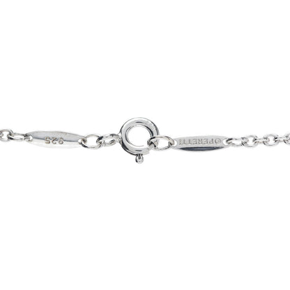 Tiffany Sterling Silver Pearl 9-9.5mm Elsa Peretti Open Heart Lariat Necklace 5 of 9