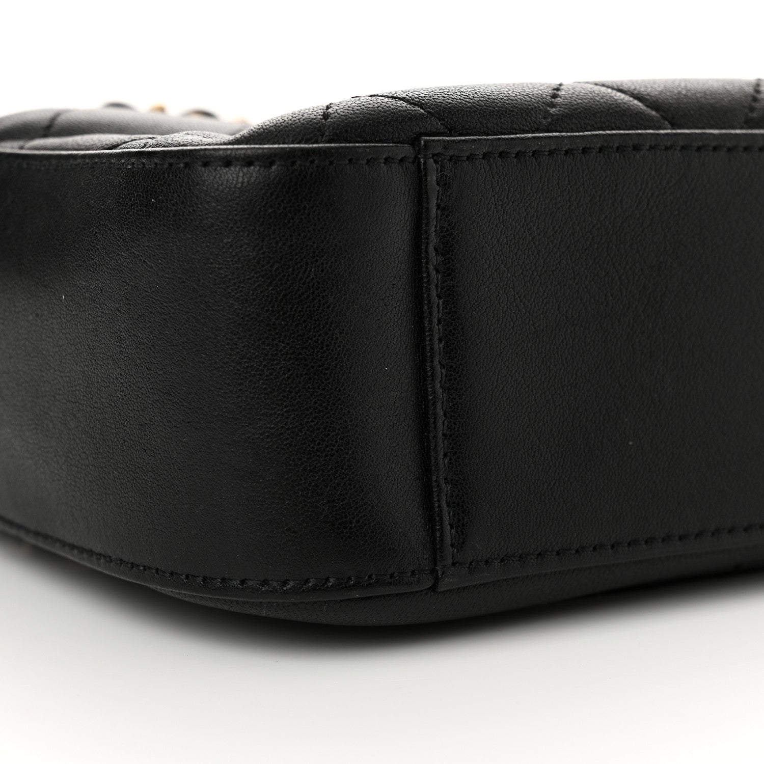 Chanel Goatskin Quilted Chanel 19 Camera Case Black 9 of 11