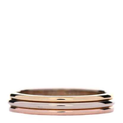 Cartier 18K Pink White Yellow Gold 3.8mm Trinity Wedding Band Ring 59 8.75 2 of 10