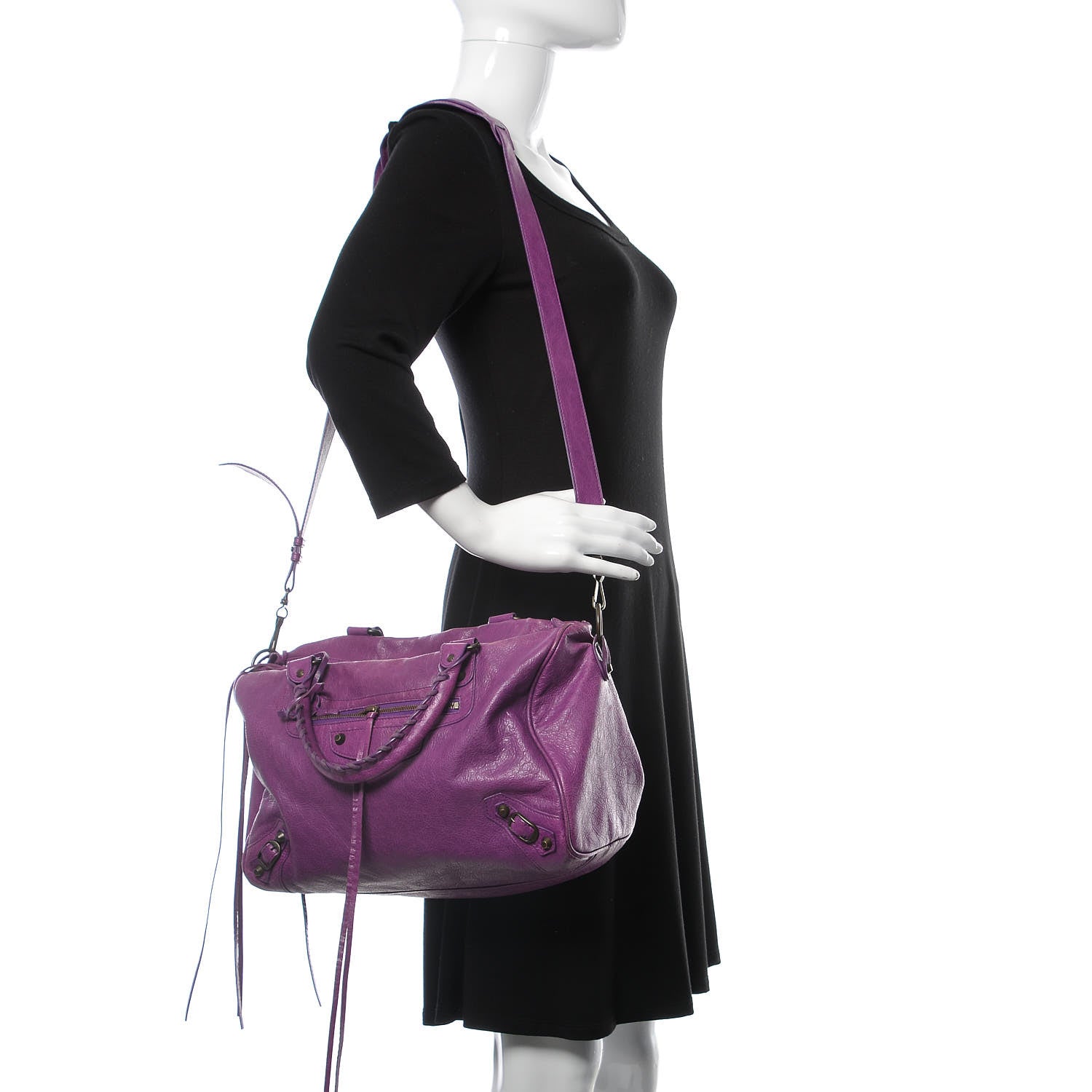 Balenciaga Agneau Boston Ultraviolet 2 of 16