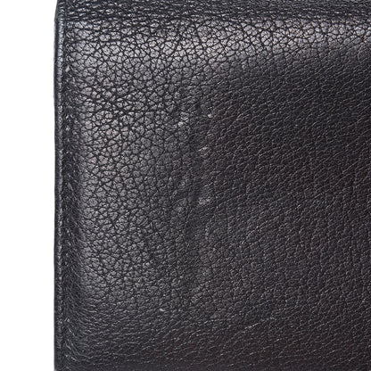 Balenciaga Chevre Gold Metallic Edge Hardware Money Wallet Black 11 of 13