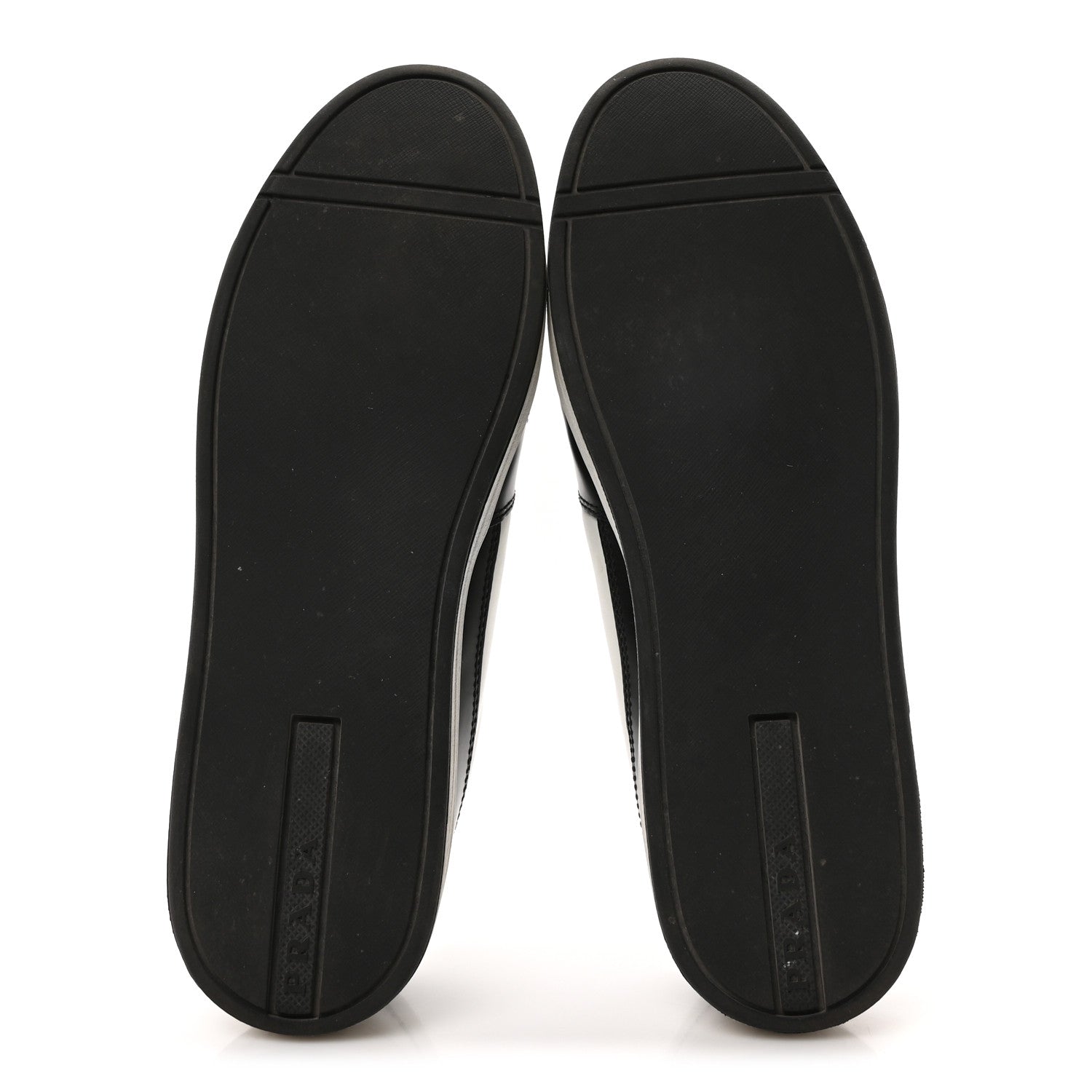Prada Spazzolato Rois Vitello Soft Triangle Logo Womens Low Top Sneakers 39 White Black 6 of 9