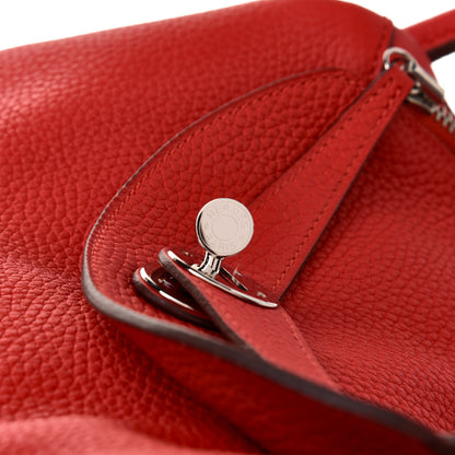Hermes Taurillon Clemence Lindy 30 Rouge Tomate 9 of 11