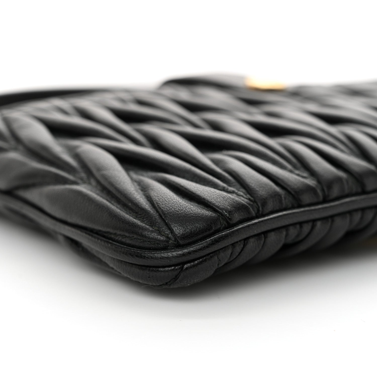 Miu Miu Nappa Matelasse Crossbody Black 9 of 10