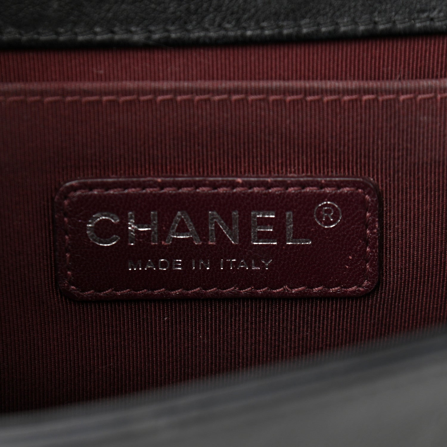 Chanel Calfskin Quilted Double Stitch New Medium Boy Flap Black 5 of 9