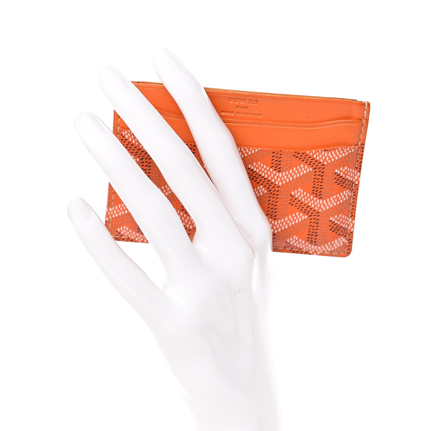 Goyardine Saint Sulpice Card Holder Orange