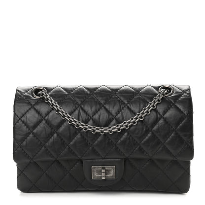 Chanel Aged Calfskin Quilted 2.55 Reissue 225 Flap Black 1 of 9