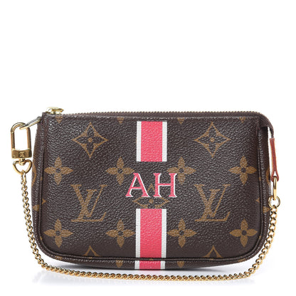 Louis Vuitton Monogram My LV Heritage Mini Pochette Accessories White Fuchsia 1 of 9