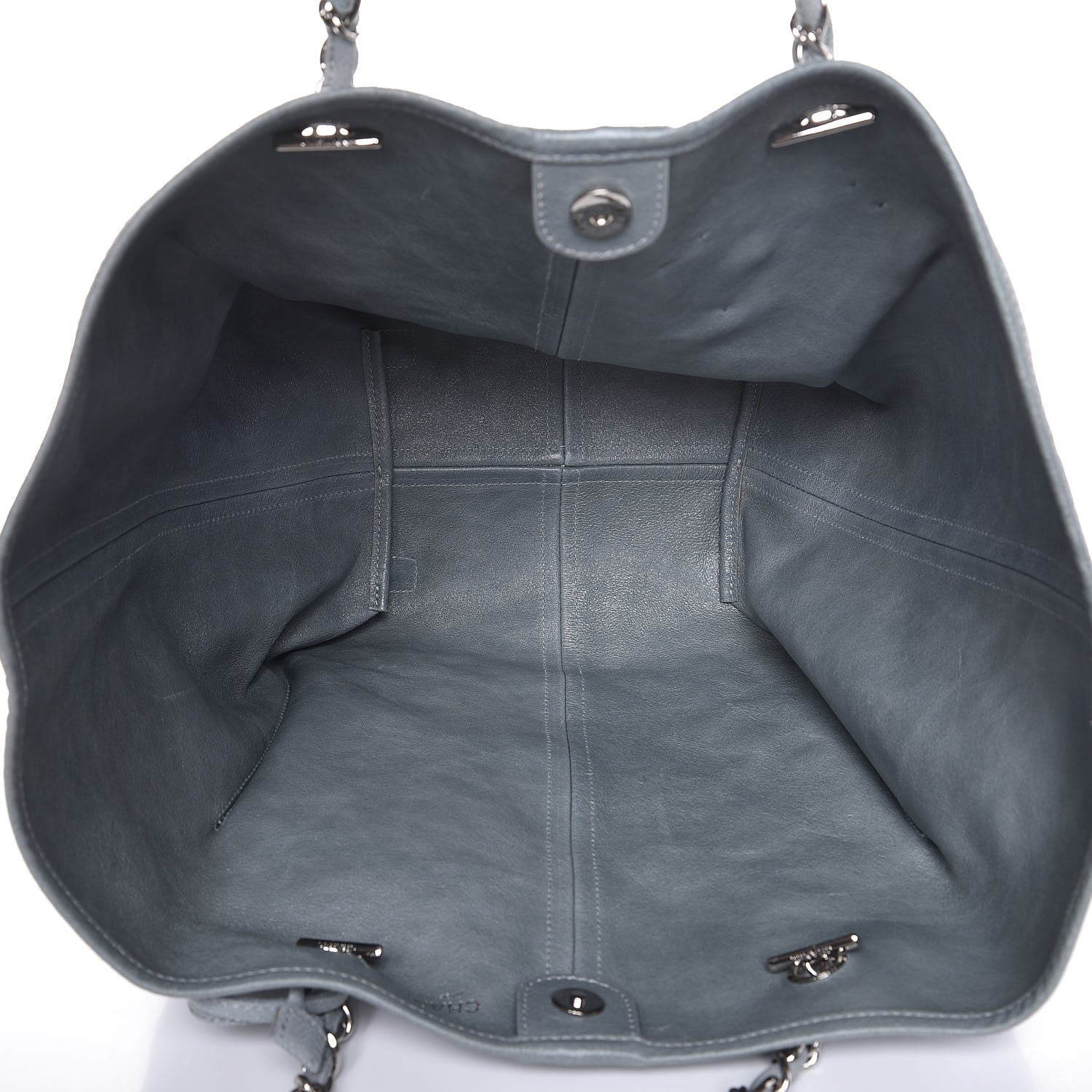 Chanel Iridescent Caviar Camellia Flower Shopping Tote Grey 6 of 16