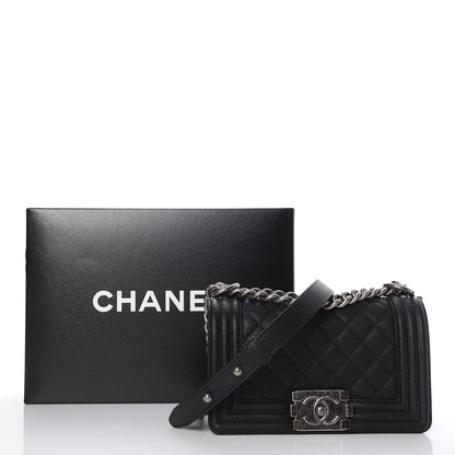 Chanel Caviar Quilted Small Boy Flap Black 8 of 8
