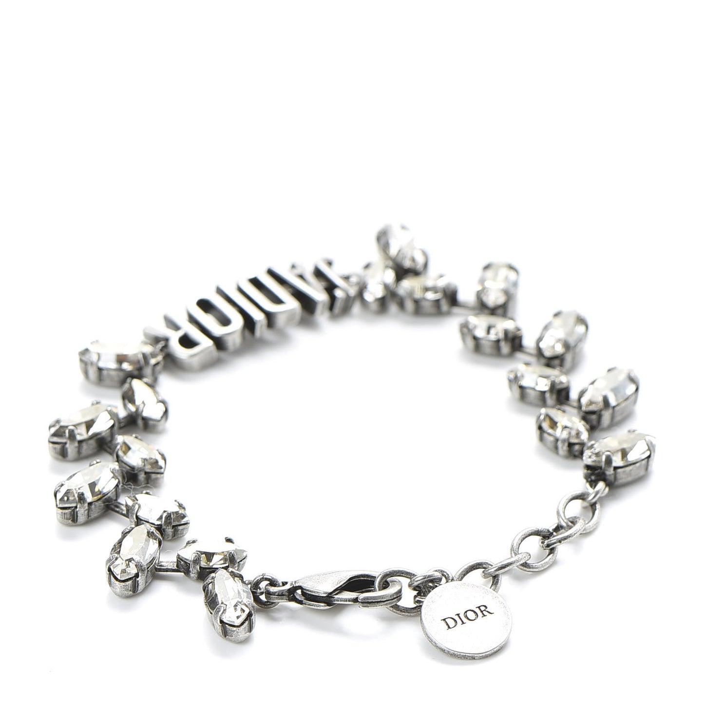 Metal Crystal J'Adior Bracelet Silver