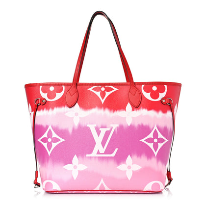 Louis Vuitton Monogram Escale Neverfull MM Rouge 1 of 9