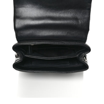 Saint Laurent Calfskin Y Quilted Monogram Toy Loulou Crossbody Bag Black 5 of 12