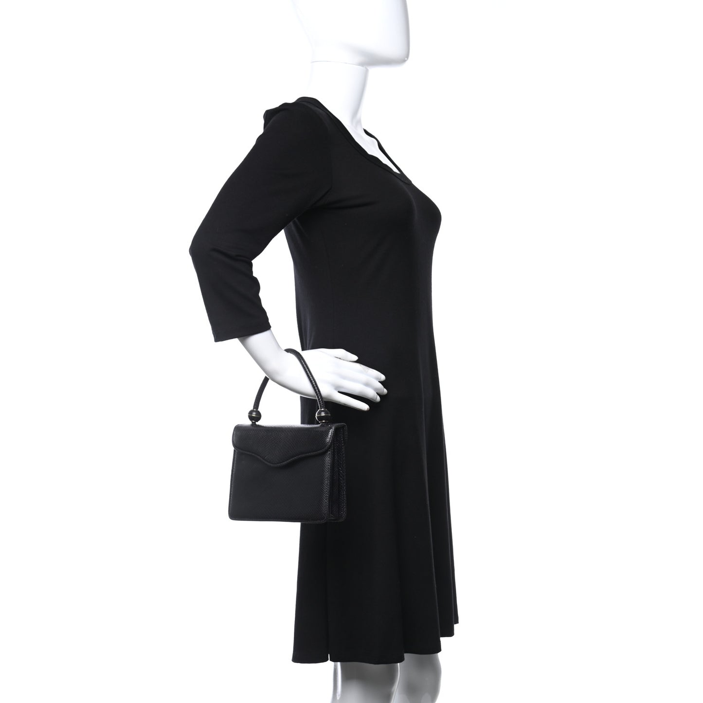 Lizard Evening Bag Black