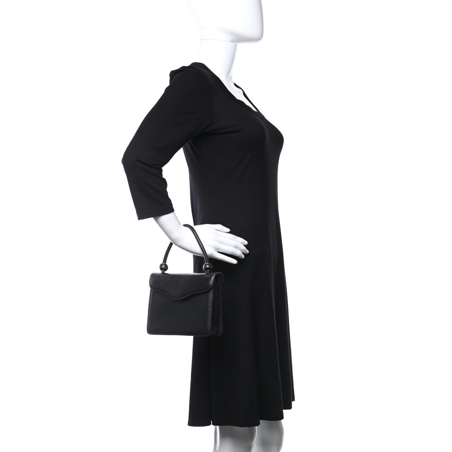 Judith Leiber Lizard Evening Bag Black 3 of 8