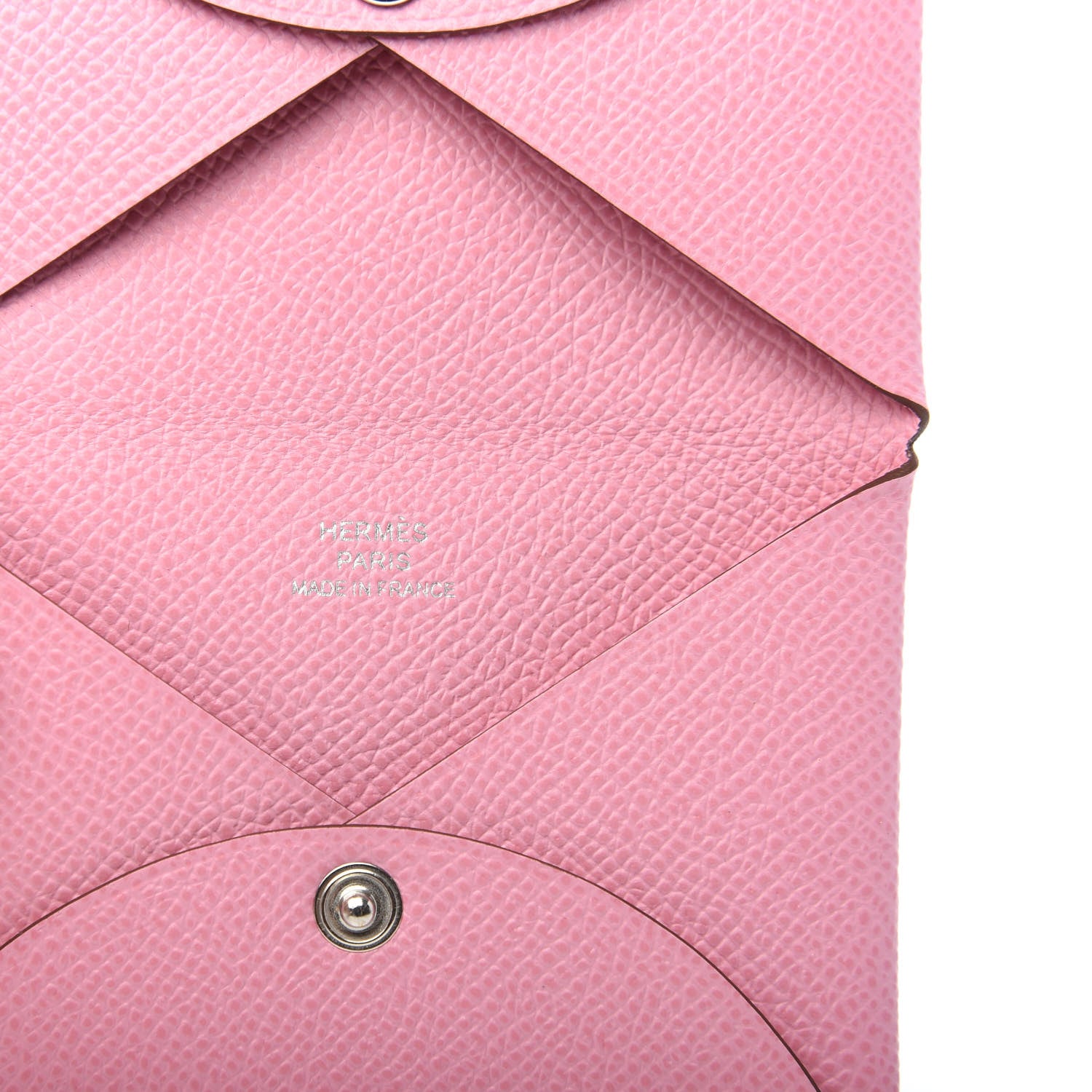 Hermes Epsom Calvi Card Case 5P Pink 6 of 7