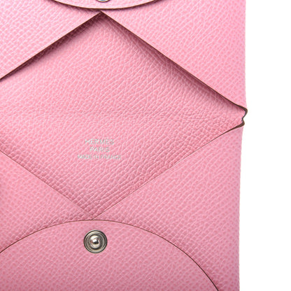 Hermes Epsom Calvi Card Case 5P Pink 6 of 7