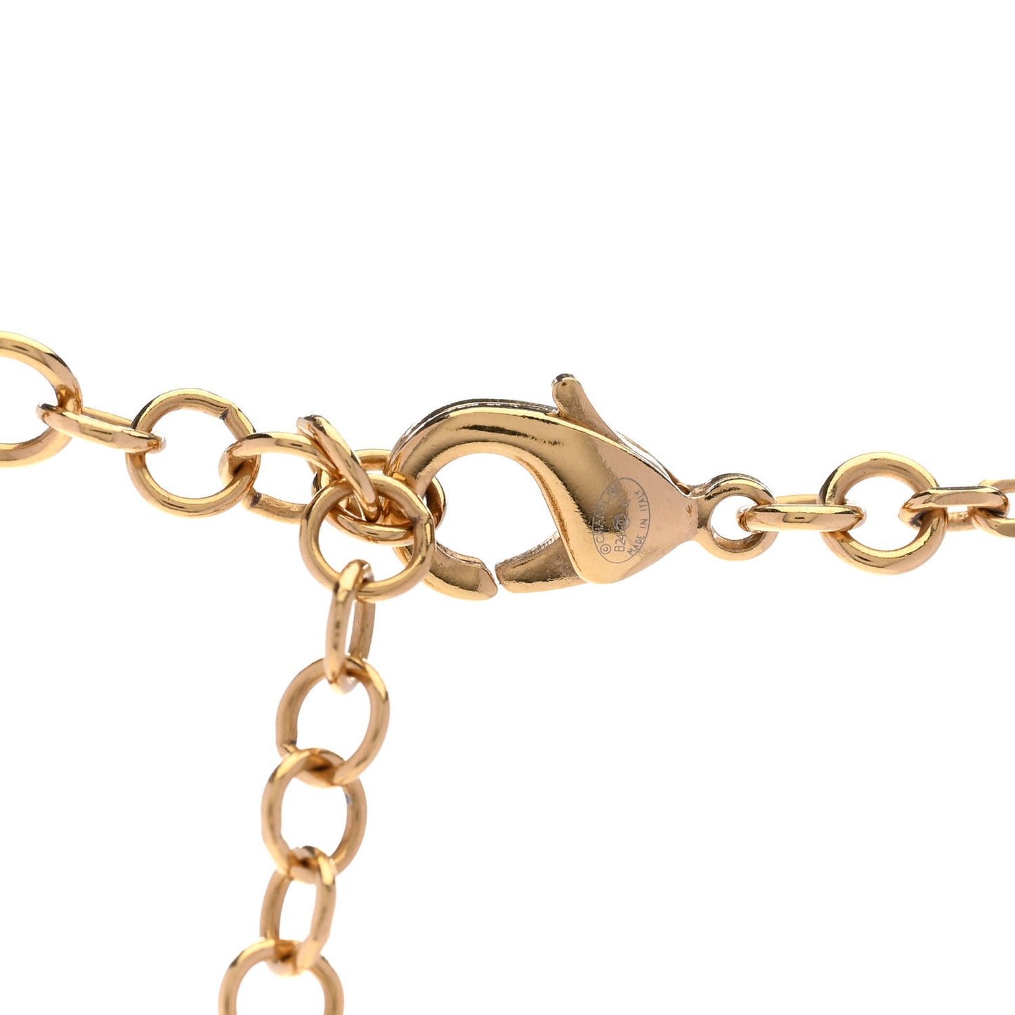 Pearl CC Star Necklace Gold