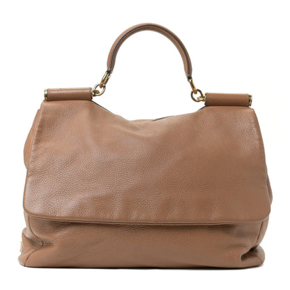 Dolce & Gabbana Grained Deerskin Large Miss Sicily Satchel 1 of 21