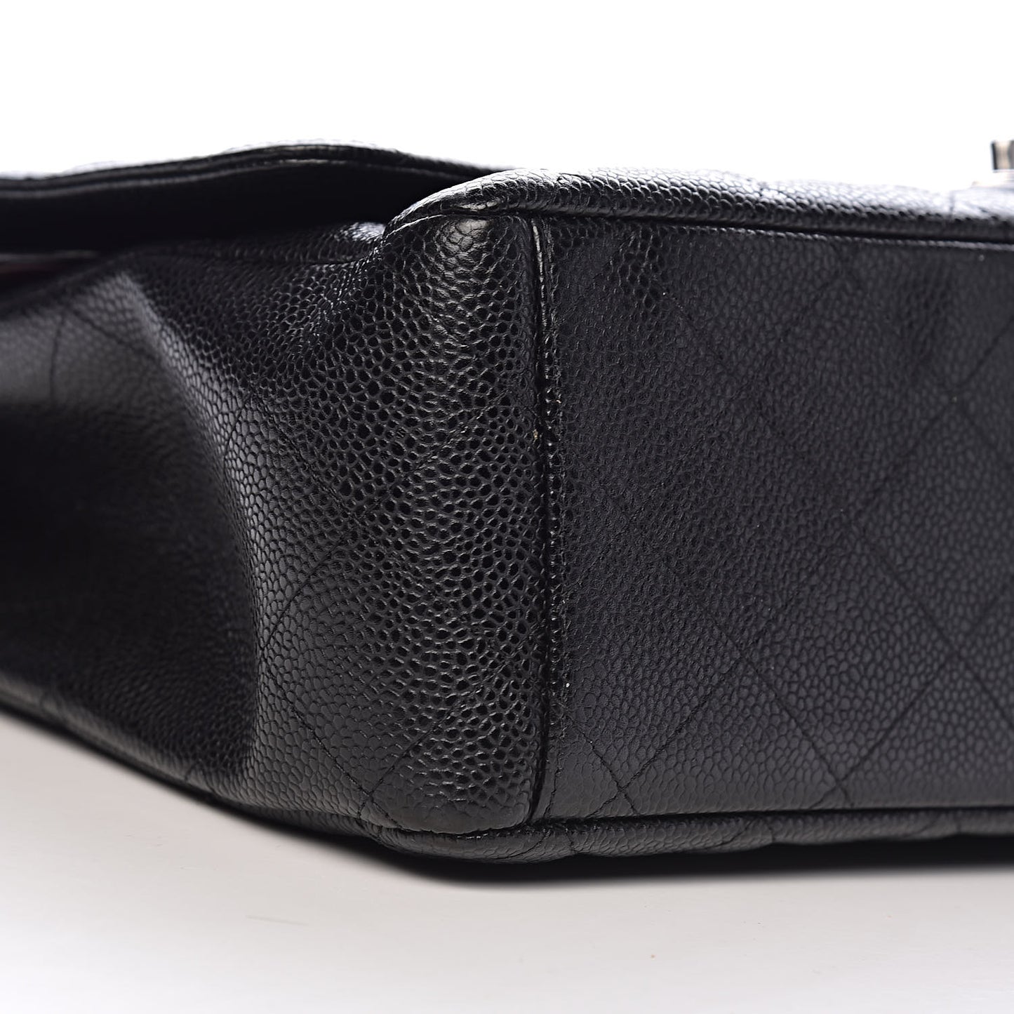 Caviar Quilted Maxi Double Flap Black