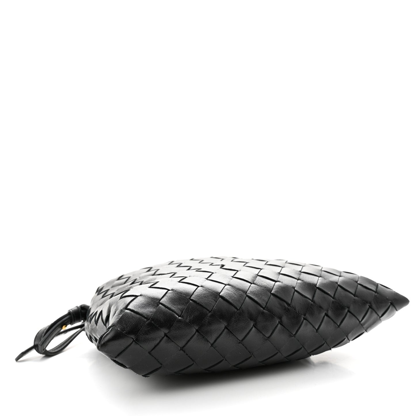 Calfskin Intrecciato Mini Hop Black