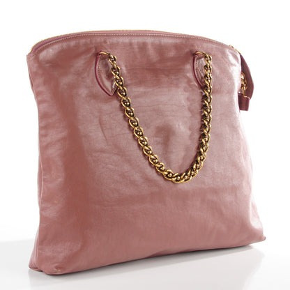 Louis Vuitton Cuir Boudoir Lockit Chain Rose 3 of 7
