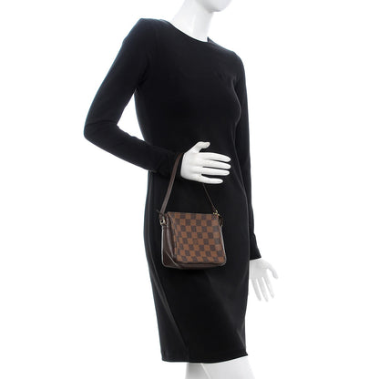 Louis Vuitton Damier Ebene Trousse Make Up Bag Pochette 2 of 9