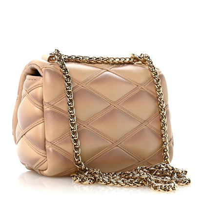 Louis Vuitton Lambskin Malletage Pico GO-14 Beige Pink 3 of 11