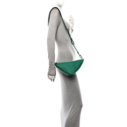 Prada Saffiano Lux Triangle Shoulder Bag Mango 2 of 9