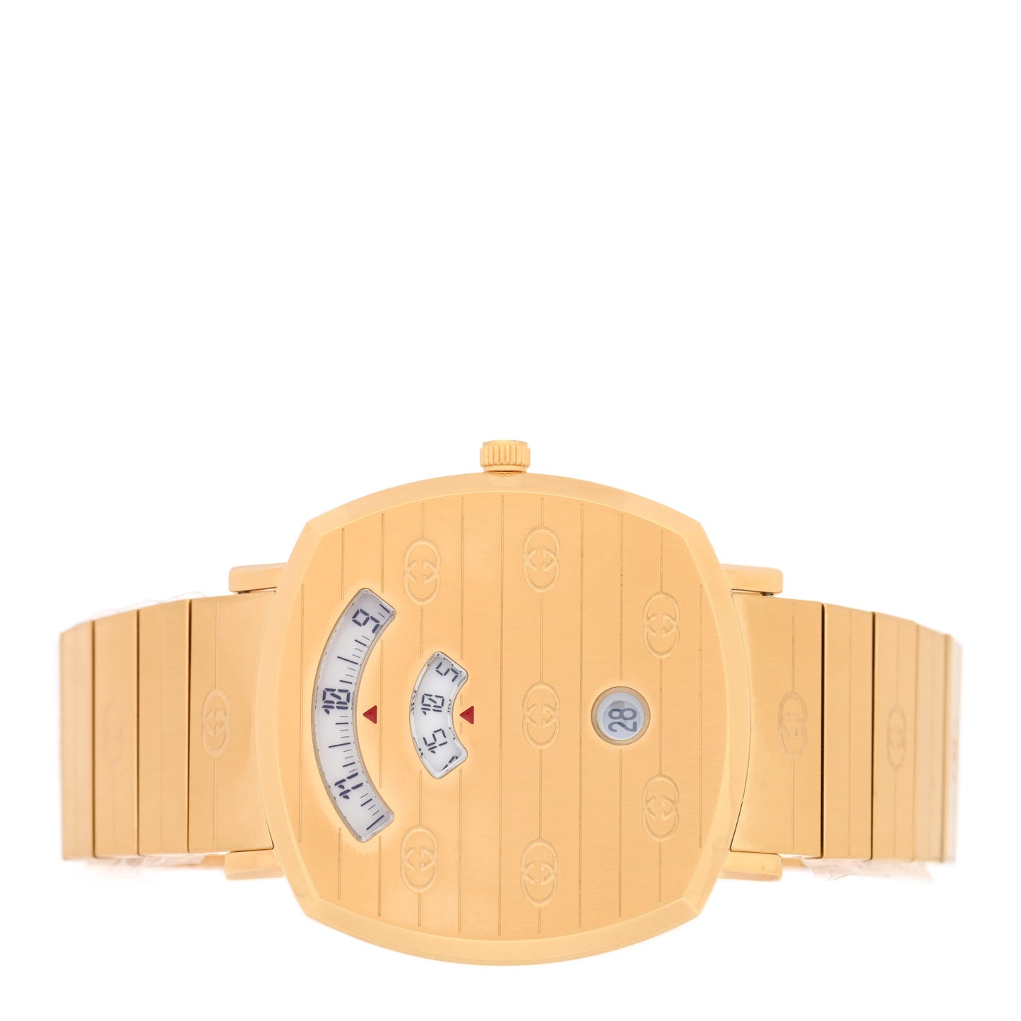 Stainless Steel 38mm Grip Quartz Watch Gold