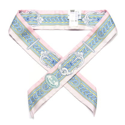 Hermes Silk Bride De Cour Twilly Rose Pale Ciel 1 of 4