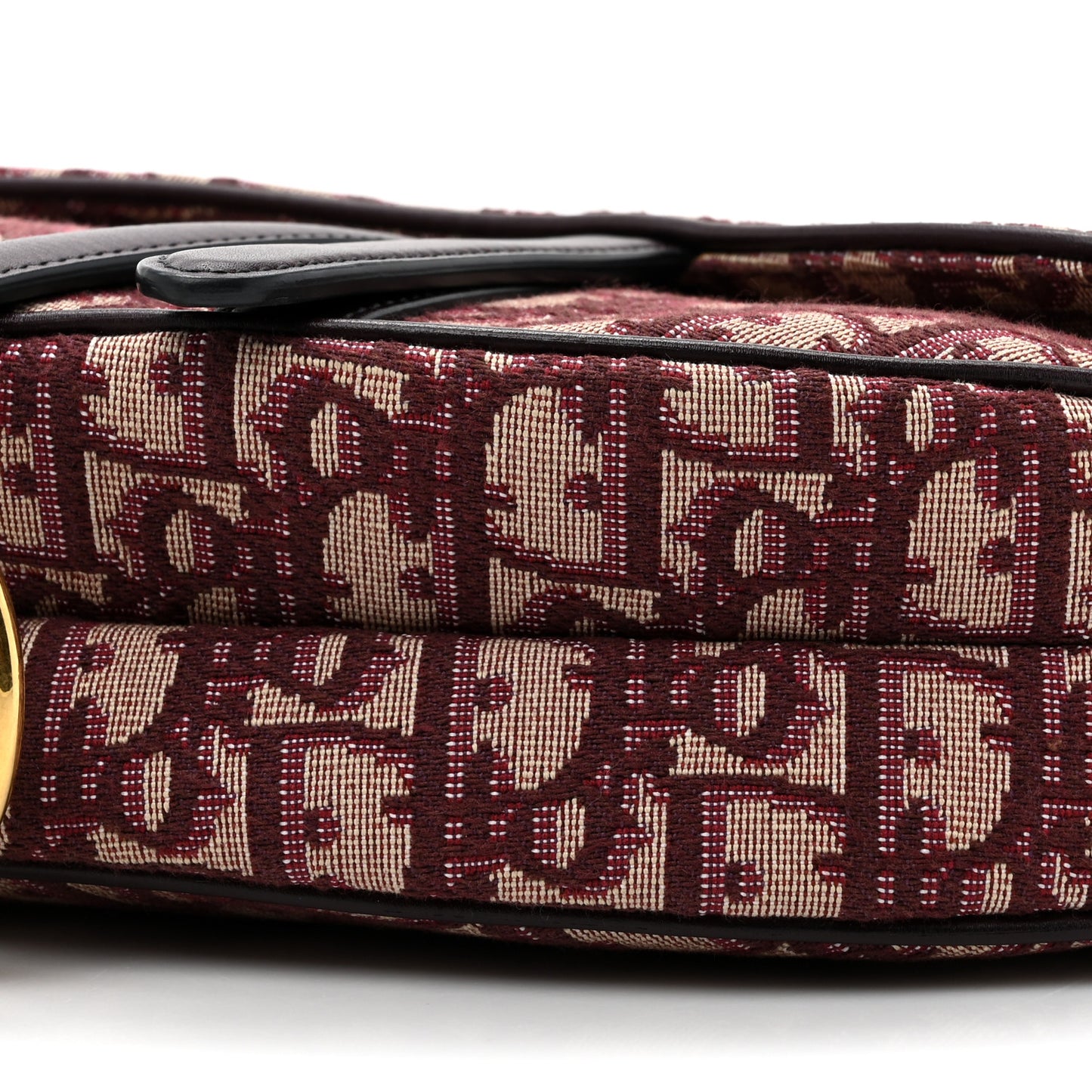 Oblique Saddle Bag Burgundy