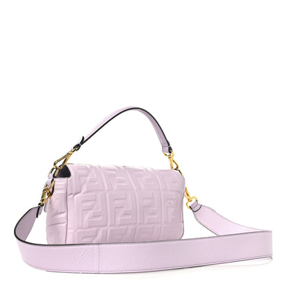 Fendi Nappa FF 1974 Embossed Baguette Anemone 3 of 9